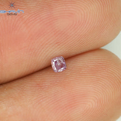 0.05 CT Cushion Shape Natural Diamond Pink Color I2 Clarity (2.26 MM)