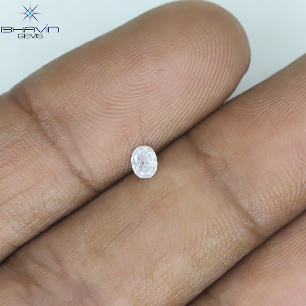 0.10 CT Oval Shape Natural Diamond White Color I1 Clarity (3.04 MM)