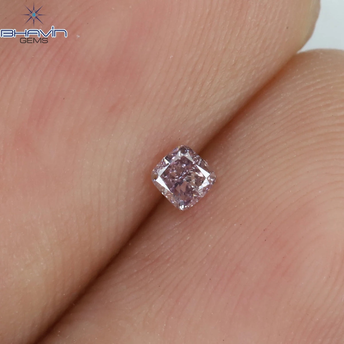 0.07 CT Natural Cushion Diamond Pink Color Clarity SI1 (2.25 MM)