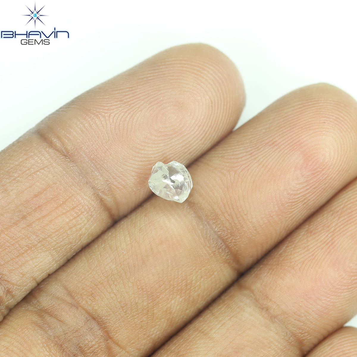 0.93 CT Natural Rough Diamond White Color Clarity VS (5.33 MM)
