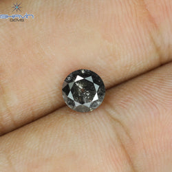 0.92 CT Round Shape Natural Diamond Salt And Papper Color I3 Clarity (6.27 MM)
