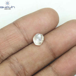 1.40 CT Rough Shape Natural Diamond Brown Color SI1 Clarity (6.48 MM)