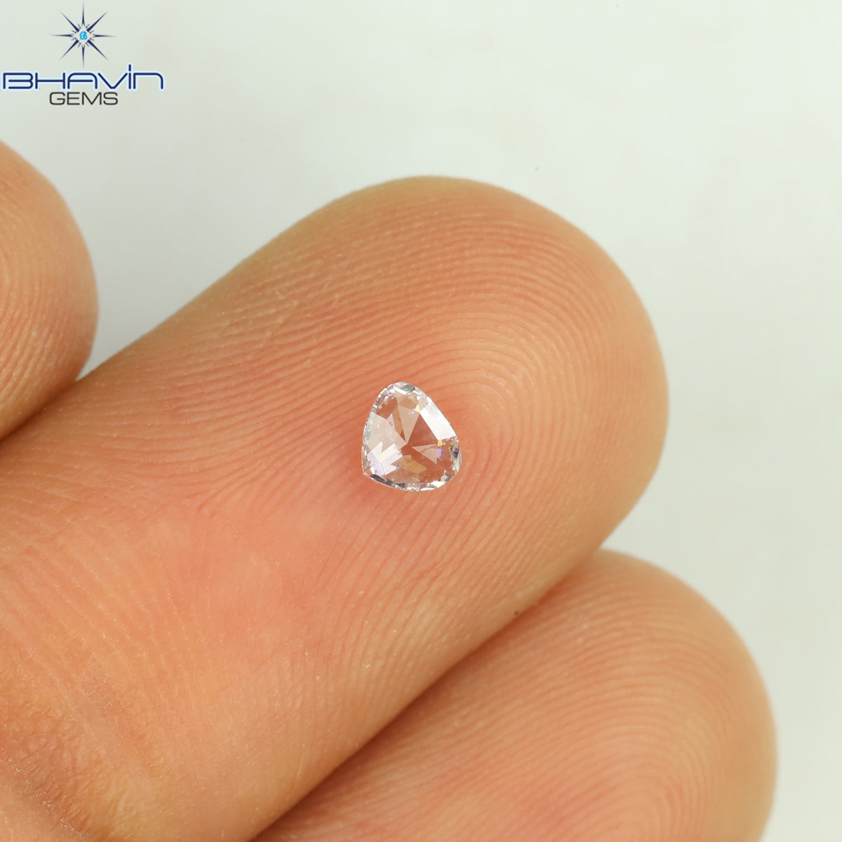 0.09 CT Natural Heart Diamond Pink Color Clarity SI1 (3.35 MM)