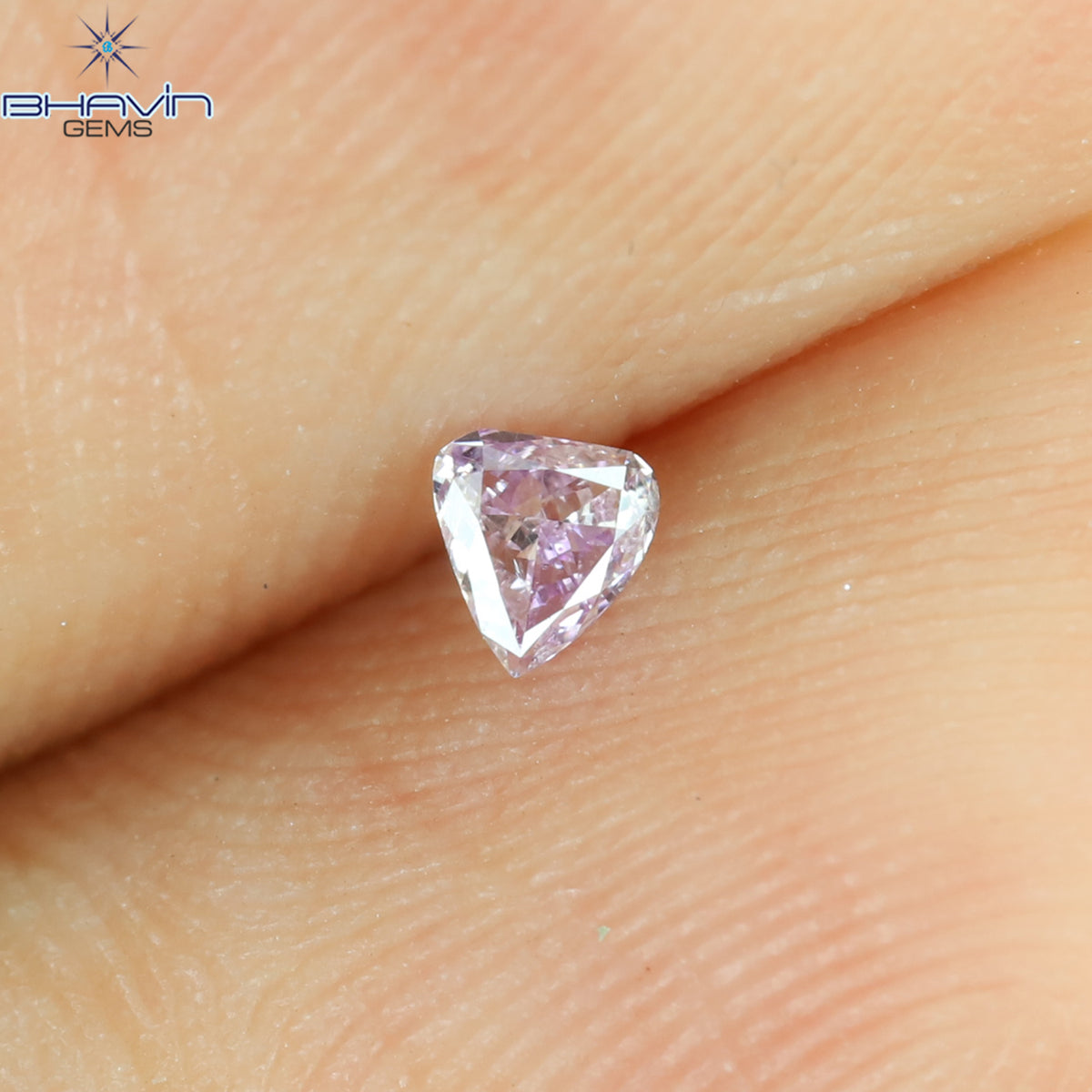 0.05 CT Heart Shape Natural Diamond Pink Color SI1 Clarity (2.61 MM)