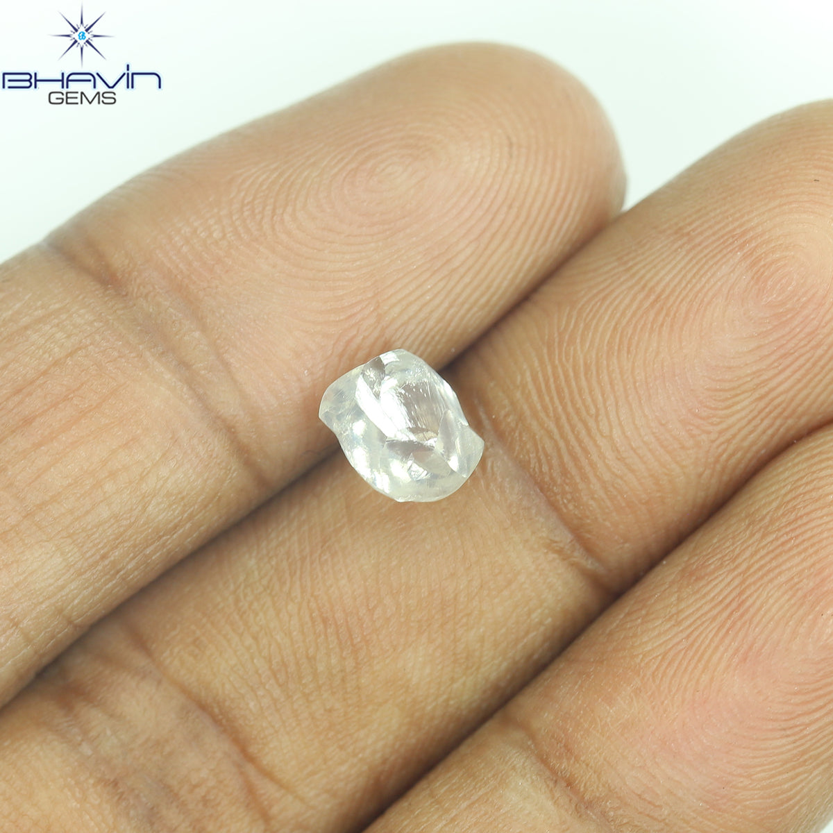 1.42 CT Natural Rough Diamond White Color Clarity VS (6.99 MM)