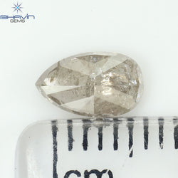 0.66 CT Pear Shape Natural Loose Diamond Pink Color I3 Clarity (7.14 MM)