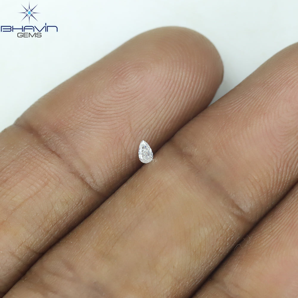 0.03 CT Pear Shape Natural Diamond White Color VS1 Clarity (2.37 MM)