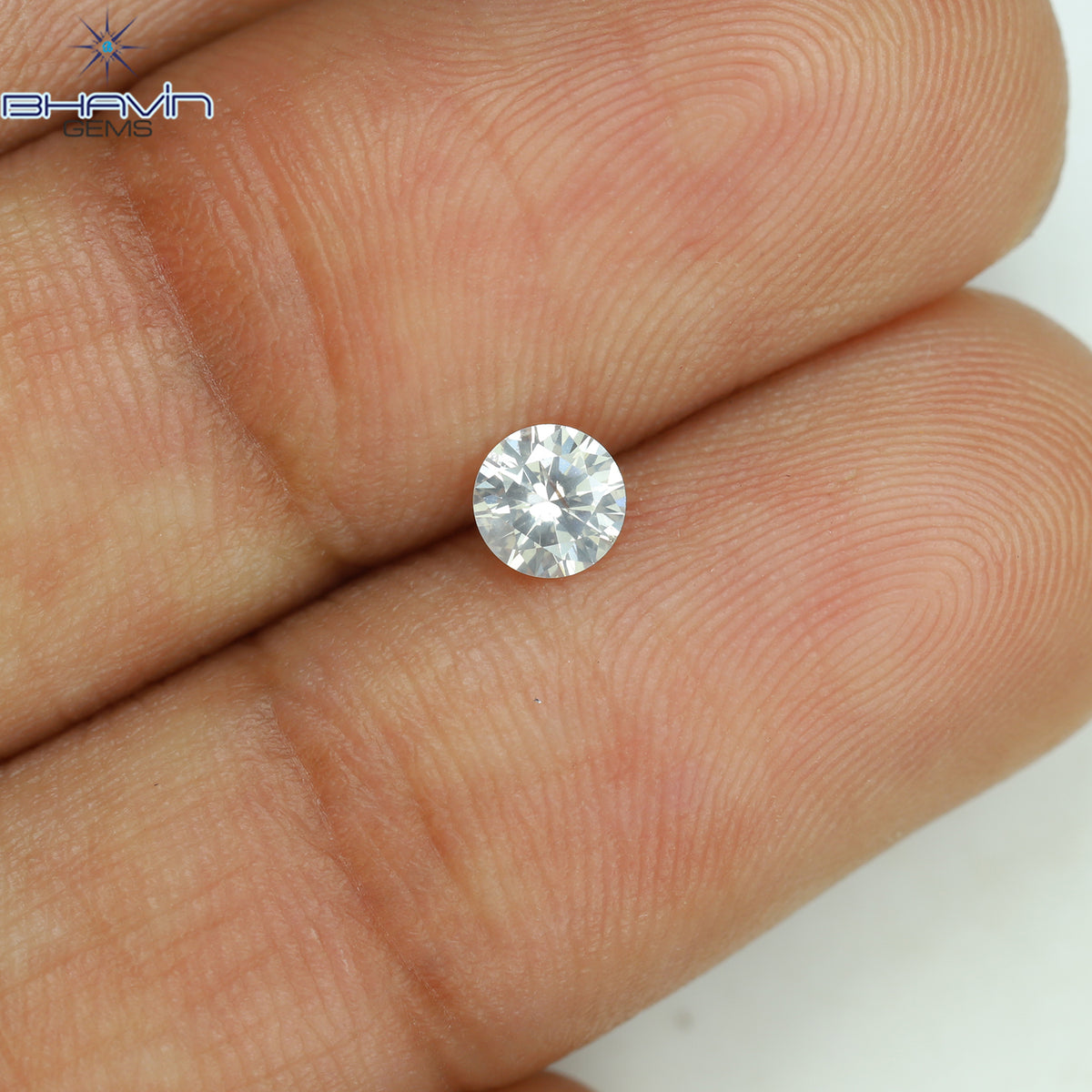 0.21 CT ラウンドシェイプ 天然ルースダイヤモンド ホワイトカラー I1 クラリティ (3.97 MM)
