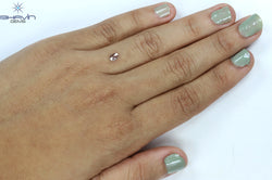 0.30 CT Oval Shape Natural Diamond Pink Color VS2 Clarity (4.70 MM)