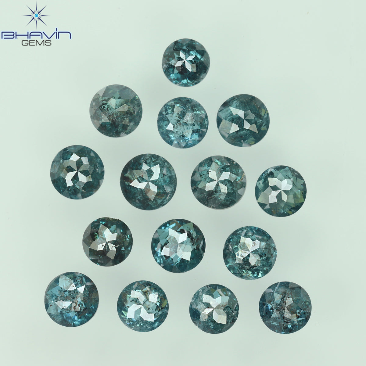 0.16 CT/3 ピース ミックス ローズ カット シェイプ ピンク色 ナチュラル ルース ダイヤモンド SI クラリティ (3.06 MM)