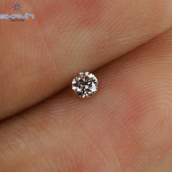 0.05 CT Round Shape Natural Diamond Pink Color SI1 Clarity (2.29 MM)