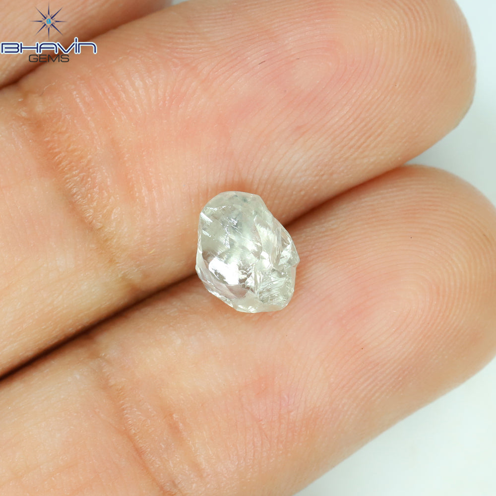 1.09 CT Rough Shape Natural Diamond White Color VS2 Clarity (7.06 MM)