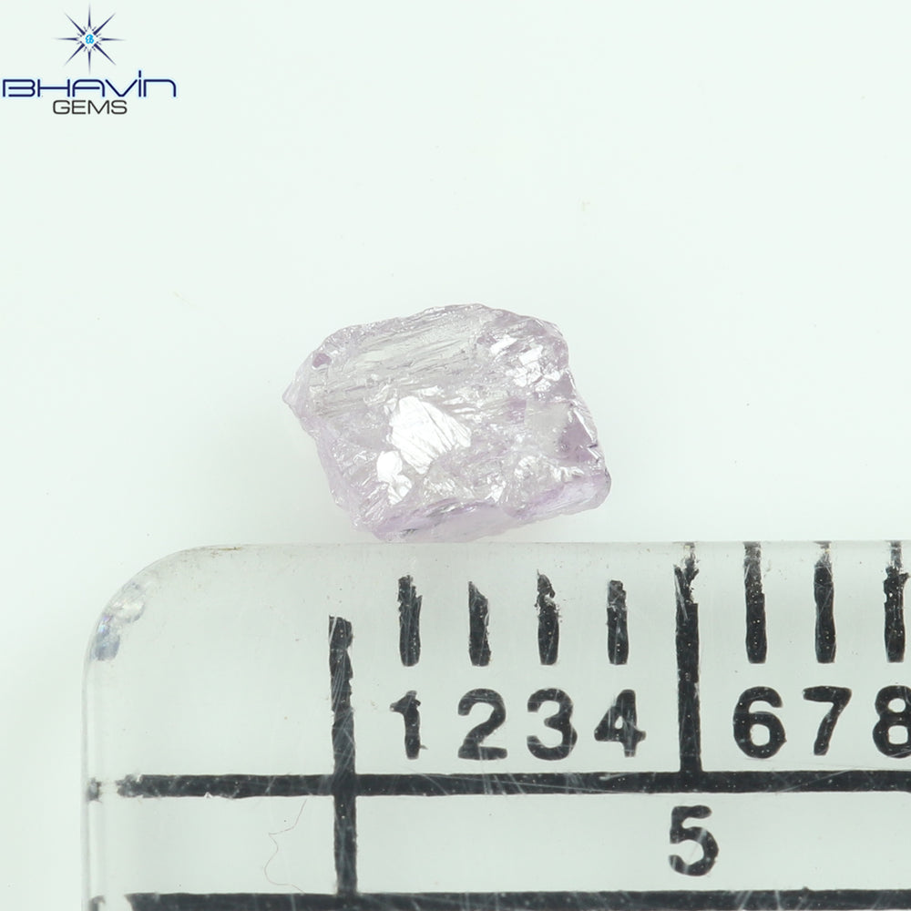 0.33 CT Rough Shape Natural Diamond Pink Color SI1 Clarity (4.25 MM)