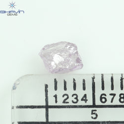0.33 CT Rough Shape Natural Diamond Pink Color SI1 Clarity (4.25 MM)