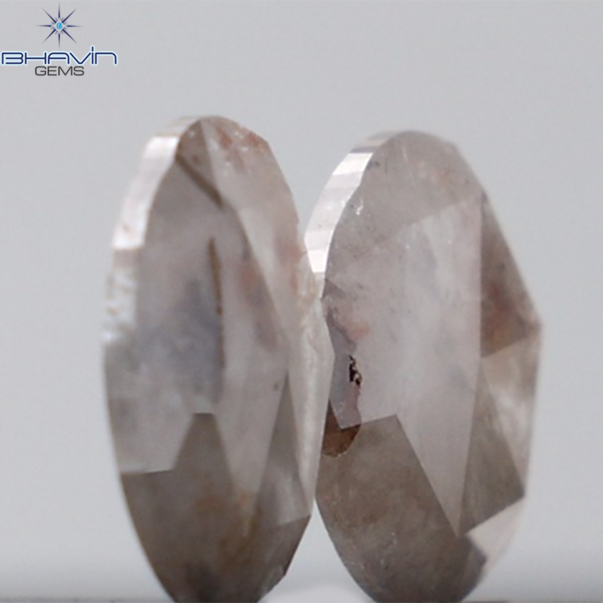 4.64 CT Round Rose Cut Natural Diamond Grey Color I3 Clarity (10.65 MM)