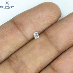 0.13 CT Radiant Diamond Enhanced White Color VS1 Clarity (3.25 MM)