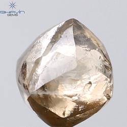 1.66 CT Rough Shape Natural Diamond Brown Color VS2 Clarity (6.16 MM)
