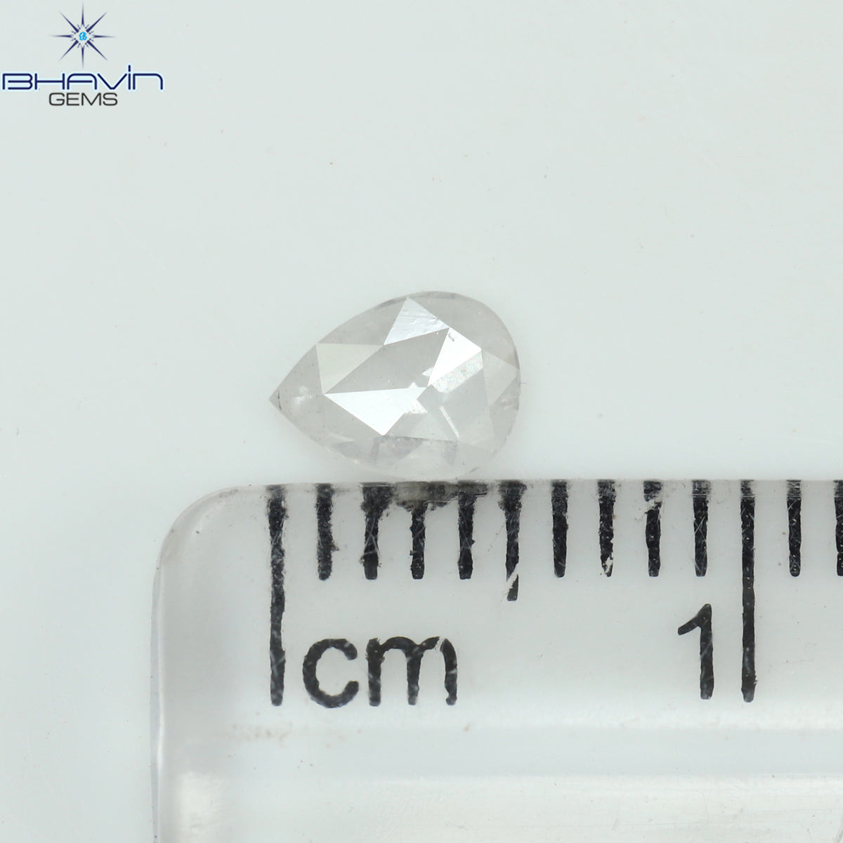 0.23 CT Pear Shape Natural Diamond White Color I1 Clarity (5.04 MM)