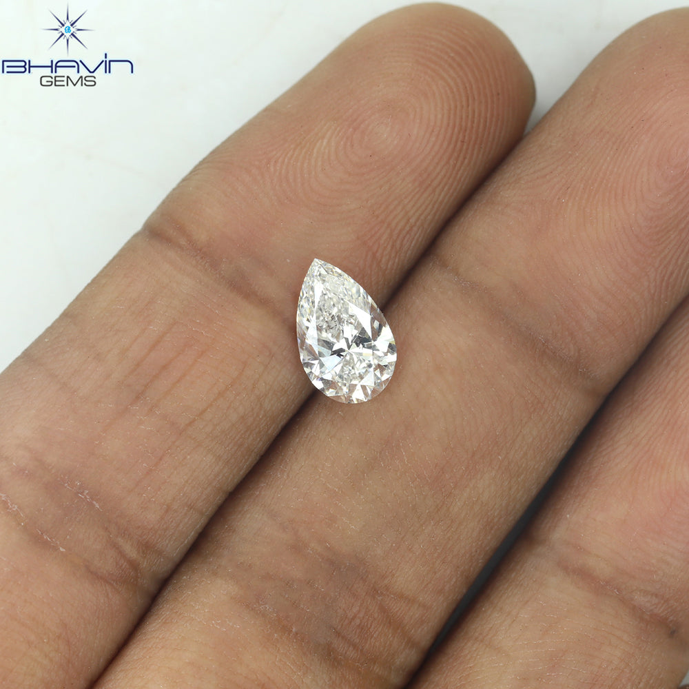 1.02 CT Pear Shape Natural Diamond White Color SI Clarity (8.95 MM)