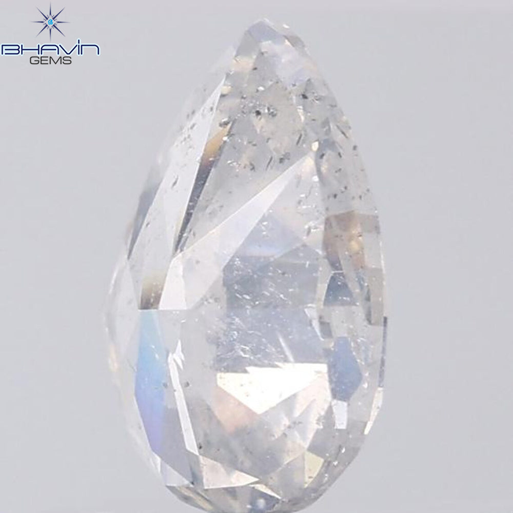 1.36 CT Pear Shape Natural Diamond White Color I1 Clarity (8.55 MM)