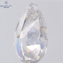 1.36 CT Pear Shape Natural Diamond White Color I1 Clarity (8.55 MM)