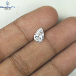 0.83 CT Pear Diamond Enhanced White (D) Color VVS1 Clarity (8.16 MM)