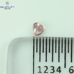 0.04 CT Heart Shape Natural Diamond Pink Color VS1 Clarity (2.18 MM)