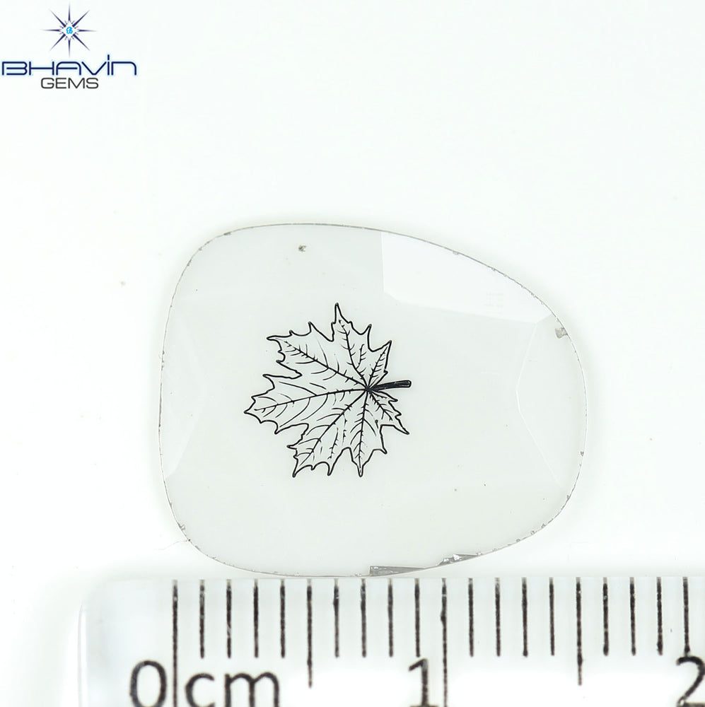 2.08 CT Lab Grown Slice (Leave) Diamond White Color Clarity VS (15.40 MM)