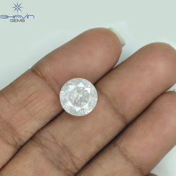 4.13 CT Round Shape Natural Diamond White Color I3 Clarity (10.00 MM)