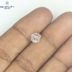 1.49 CT Rough Shape Natural Diamond Pink Color SI1 Clarity (5.83 MM)