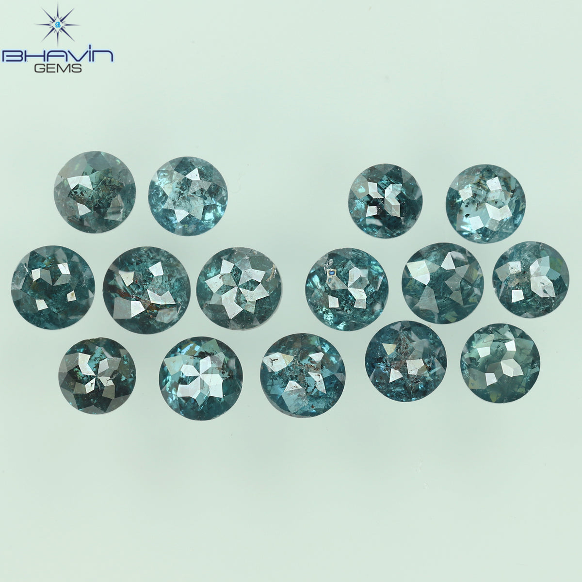 0.16 CT/3 ピース ミックス ローズ カット シェイプ ピンク色 ナチュラル ルース ダイヤモンド SI クラリティ (3.06 MM)