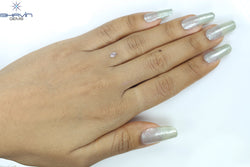 0.26 CT Pear Diamond Natural Pink Color I3 Clarity (4.92 MM)