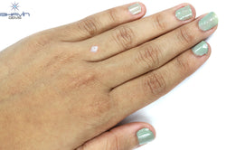 0.33 CT Rough Shape Natural Diamond Pink Color SI1 Clarity (4.25 MM)