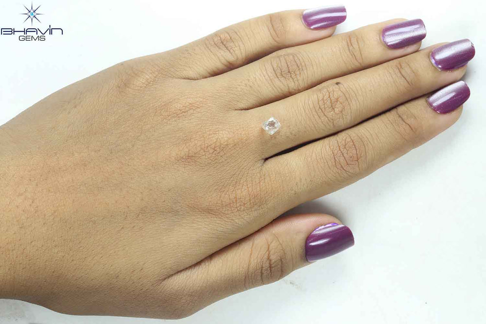 0.90 CT ラフ シェイプ ナチュラル ダイヤモンド ホワイト カラー VS1 クラリティ (5.95 MM)