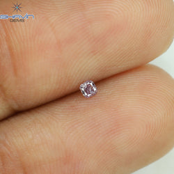 0.03 CT Cushion Shape Natural Diamond Pink Color I1 Clarity (1.95 MM)