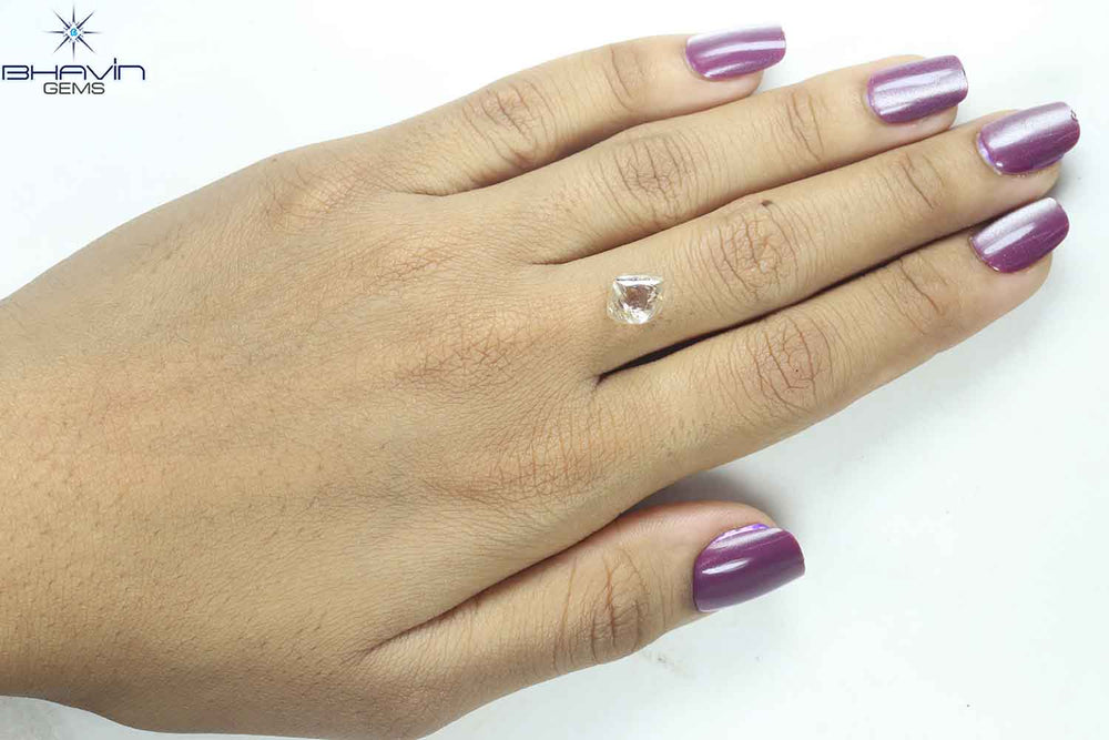 5.02 CT Rough Shape Natural Diamond Brown Color SI Clarity (8.78 MM)