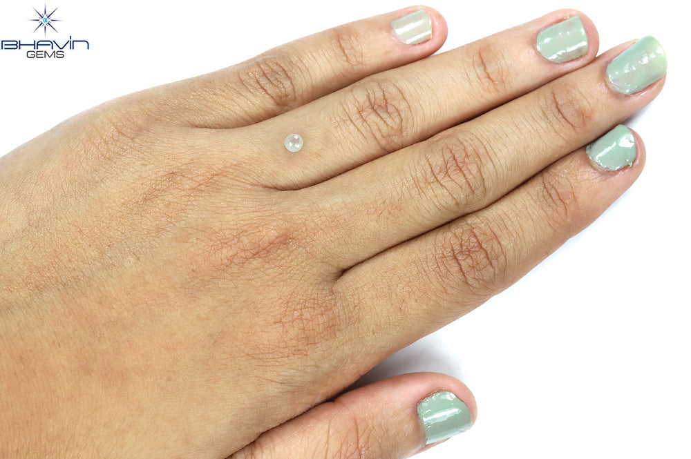 0.34 CT Antique Spherical Shape Natural Diamond White Color I3 Clarity (2.88 MM)