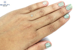 0.34 CT Antique Spherical Shape Natural Diamond White Color I3 Clarity (2.88 MM)