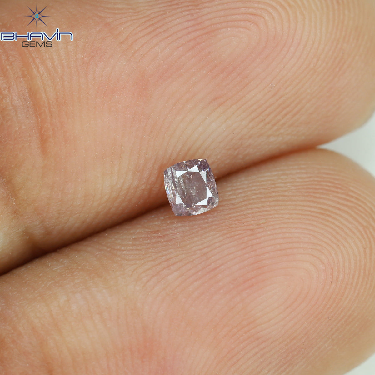 0.14 CT Natural Cushion Diamond Pink Color Clarity I2 (2.95 MM)