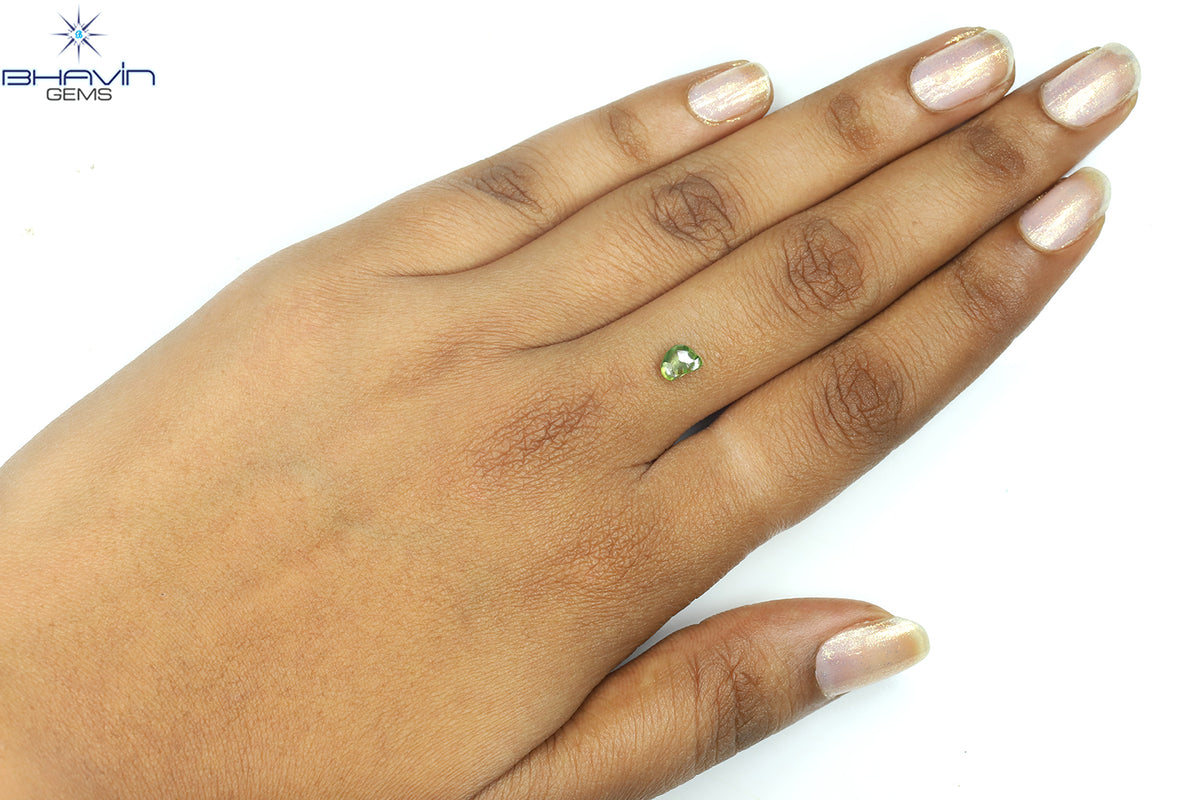 0.49 CT ラフシェイプ ナチュラル ダイヤモンド ピンク色 I3 クラリティ (4.90 MM)