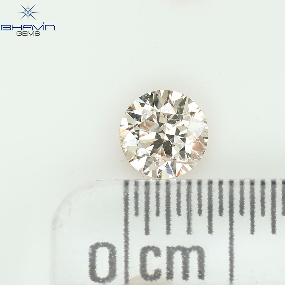 0.29 CT Natural Round Diamond Brown Color Clarity I1 (4.29 MM)