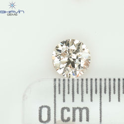 0.29 CT Natural Round Diamond Brown Color Clarity I1 (4.29 MM)