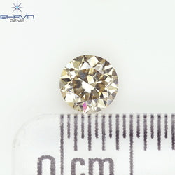 0.31 CT Natural Round Diamond Brown Color Clarity VS2 (4.26 MM)