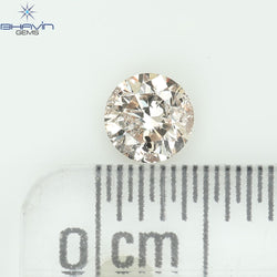 0.30 CT Natural Round Diamond Brown Color Clarity I1 (4.19 MM)
