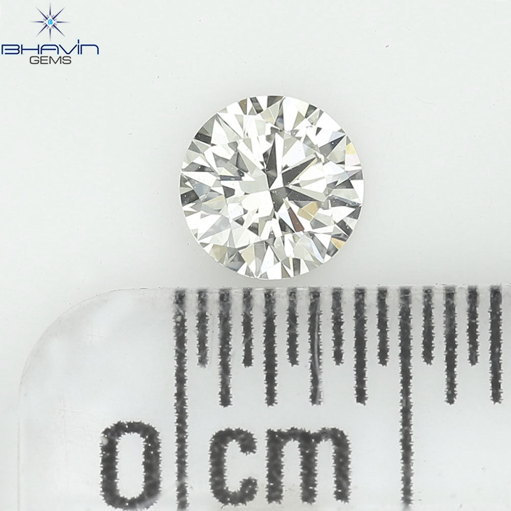 0.25 CT Natural Round Diamond White Milky Color Clarity VVS1 (4.14 MM)