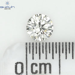 0.25 CT Natural Round Diamond White Milky Color Clarity VVS1 (4.14 MM)