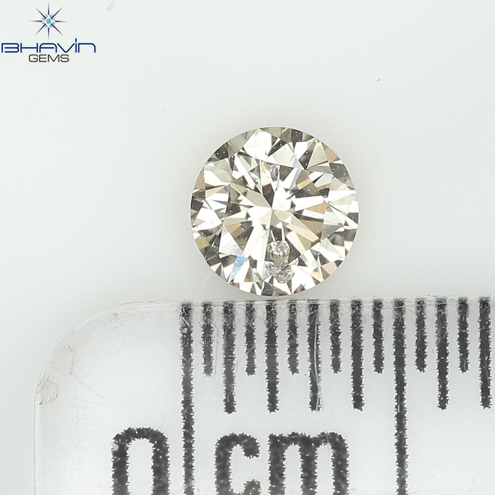 0.24 CT Natural Round Diamond Brown Color Clarity SI (4.00 MM)