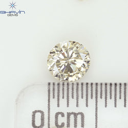 0.35 CT Natural Round Diamond Brown Color Clarity SI2 (4.56 MM)