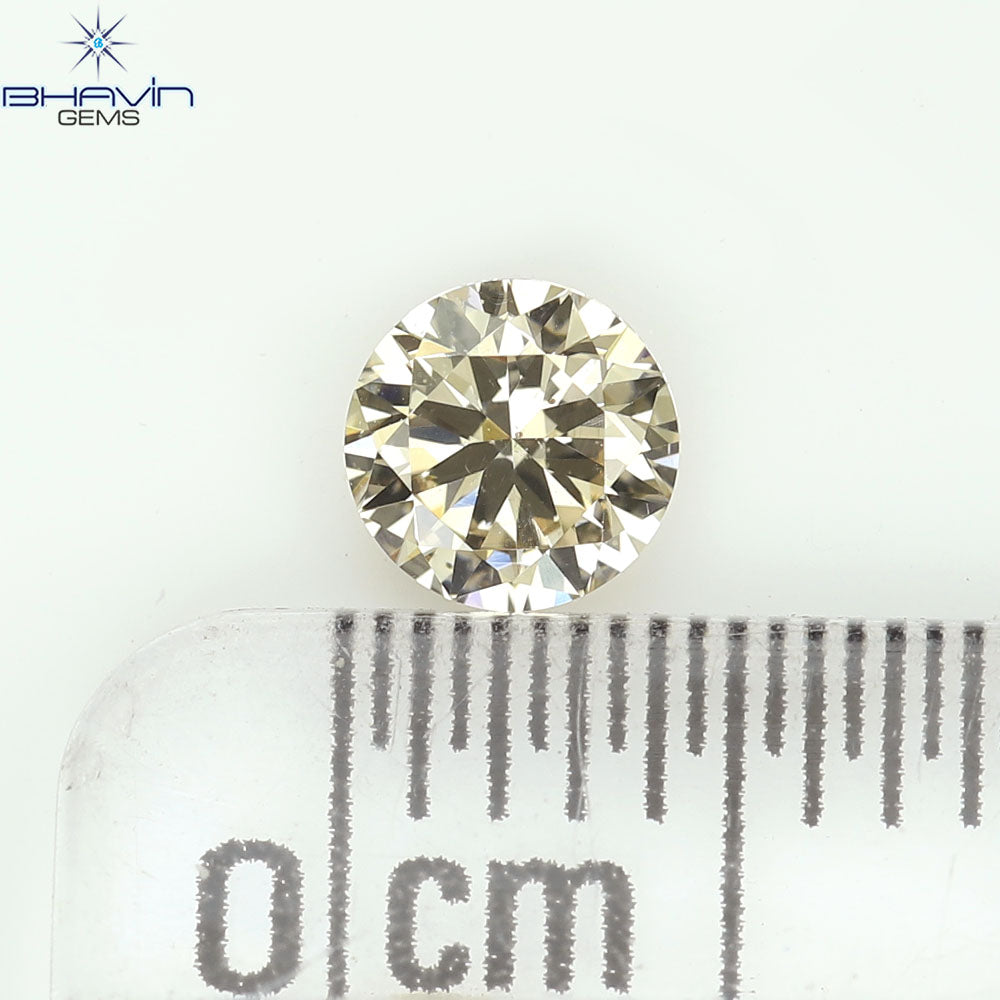 0.18 CT ラウンド ローズ カット シェイプ 天然ダイヤモンド ピンク色 I2 クラリティ (3.86 MM)