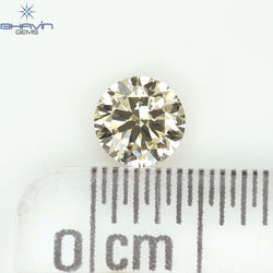 0.18 CT ラウンド ローズ カット シェイプ 天然ダイヤモンド ピンク色 I2 クラリティ (3.86 MM)